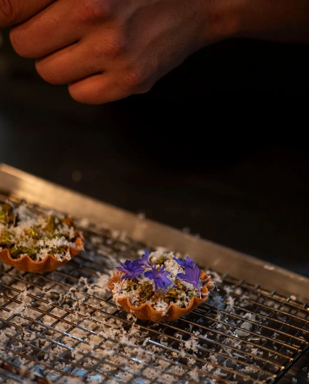 black truffle shavings