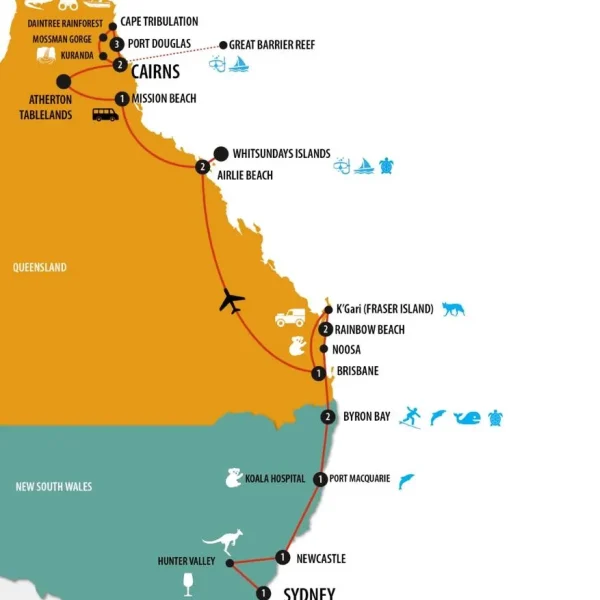 tour australia east coast